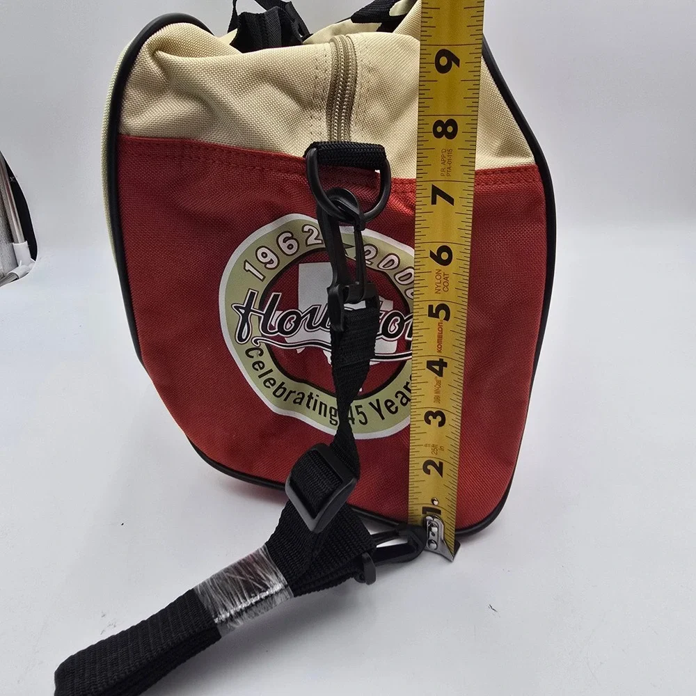 Houston Astros‎ 45th Anniversary Duffel Bag Tan Red 1962-2006 Kroger Promo MLB